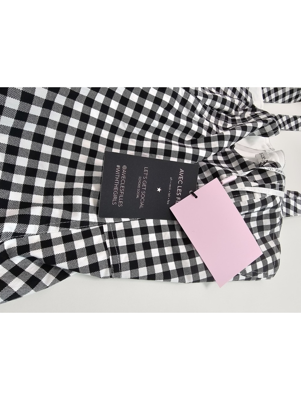 Avec Les Filles Black and White Gingham Midi - Picture 7 of 15